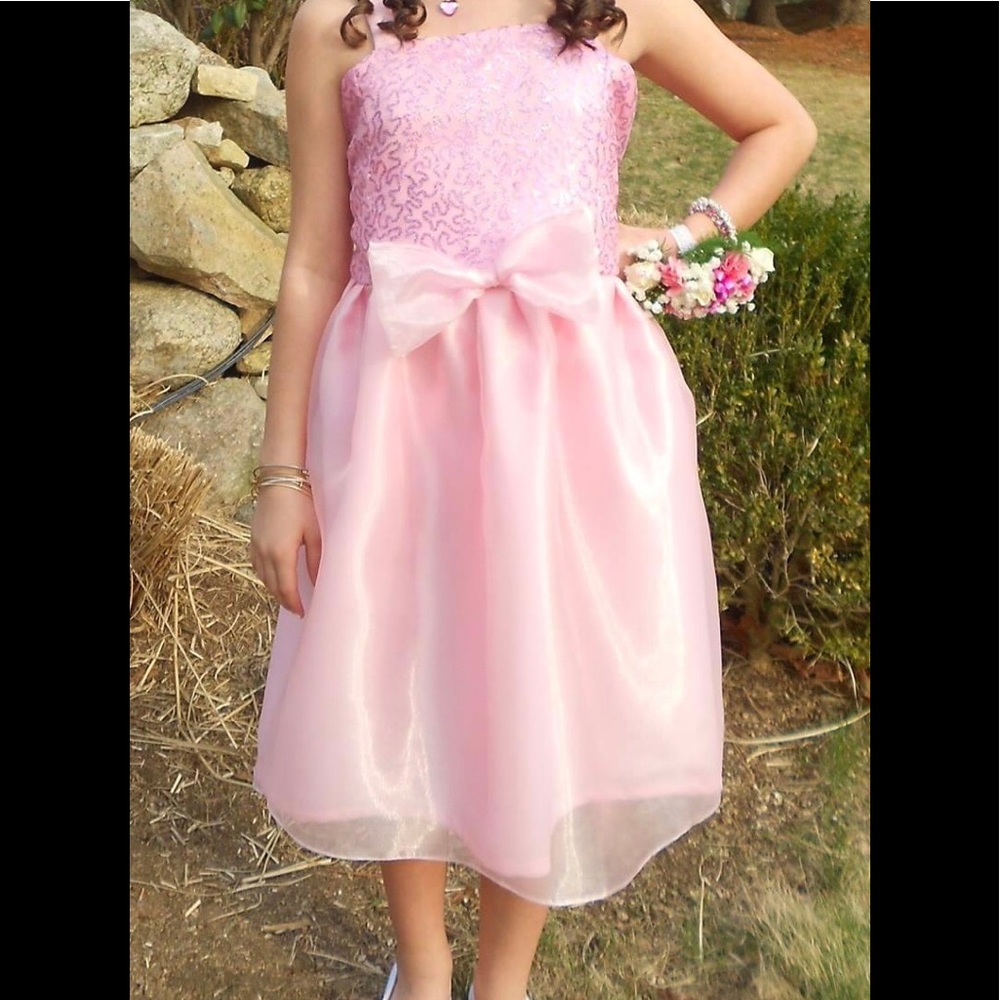 Custom made Girls formal Pink Dress